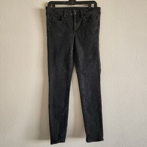 American Eagle Outfitters Women's Black Skinny Jeggings Size 6 Regular